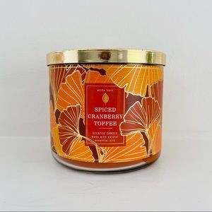 Bath and Body Works BBW Spiced Cranberry Toffee Candle